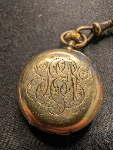 Antique 18ct gold - gold, half-hunter
