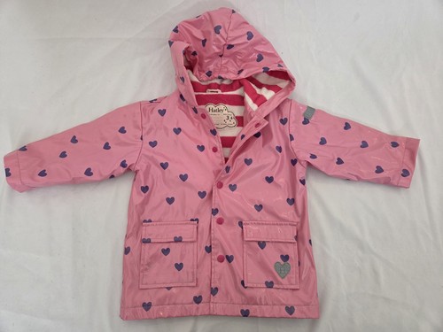 Hatley pink sparkly raincoat - pink,