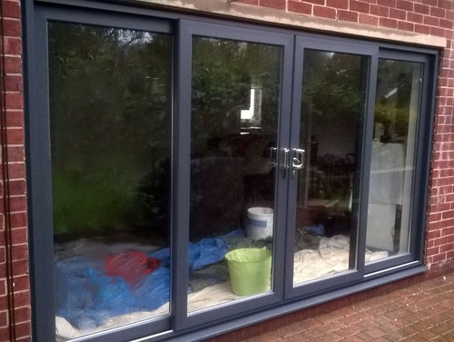 Grey upvc pane - grey, patio