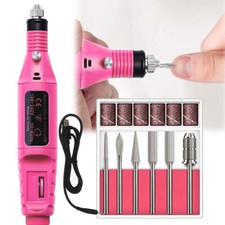 USB Electric Nail File Drill Portable Professional Manicure Pedicure Machine Set