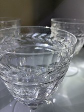 Five Vintage Stuart Crystal Arundel Wine Glasses