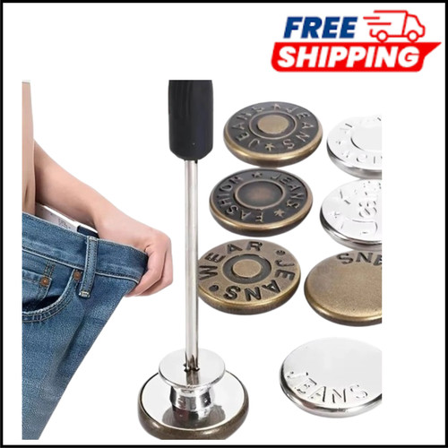 Metal jeans buttons - jeans,