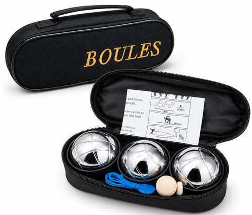 French boules set chrome - french,