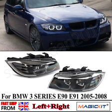 FOR BMW 3 SERIES E90 E91 2005-2008 PRE-LCI LED 3D DRL HEADLIGHTS LED INDICATORS