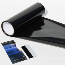 30 x 200cm DARK SMOKE Headlight Tint Film Car Tail Lights Vinyl + SQUEEGEE TOOL