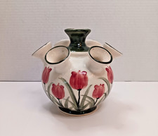 MCM Delft Hand Painted Delftware Tulipiere Delfleur Holland Tulip Flower Vase