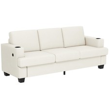 HOMCOM 3 Seater Sofa, Fabric