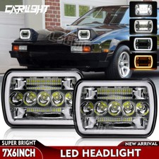 2PCS 7x6" 5x7" LED Headlights