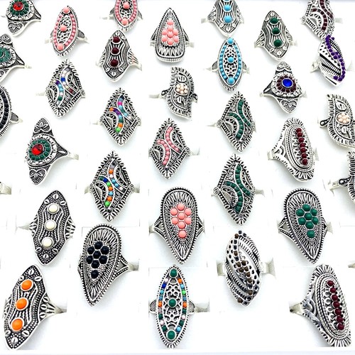 20pcs women rings silver - 20pcs,