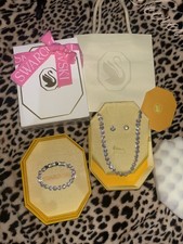 Swarovski Silver Angelic Tennis Necklace, Earrings, Bracelet With SWAROVSKI Box!