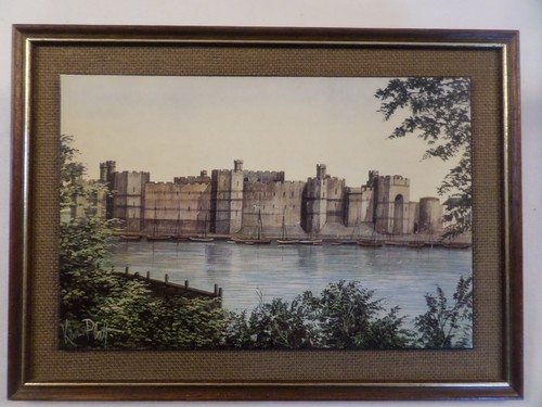 Framed print board - board, hesian