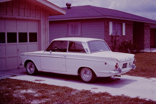 Aug 1966 house - house, car