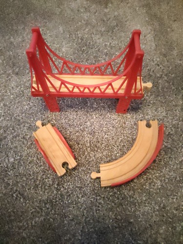Wooden train set pieces - train,