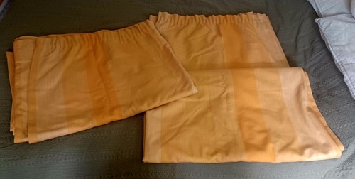 Pair vintage mustard yellow - pair,