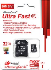 32GB Memory card for Sandisk Clip Jam MP3 Music Player | 80MB/s microSD SDHC New