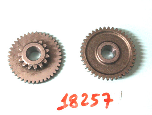 Duplex gear starter motor - gear,