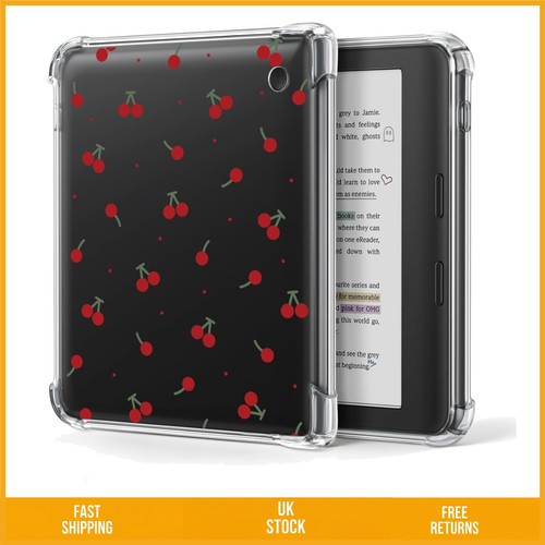 Clear red cherry tpu shell - clear,