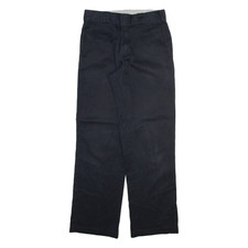 DICKIES 874 Workwear Mens Trousers Black Regular Straight W30 L32