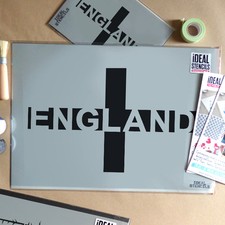 St Georges Cross Flag Stencil England Flag Paint Craft Reusable Decor Stencils