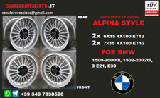 4 Alpine alloy wheels 6x15 +