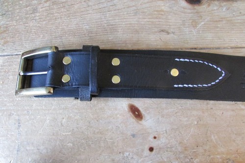 New genuine leather black