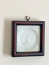 Antique Framed Early 19thc Fyodor Tolstoy Russian Plaster Medallion