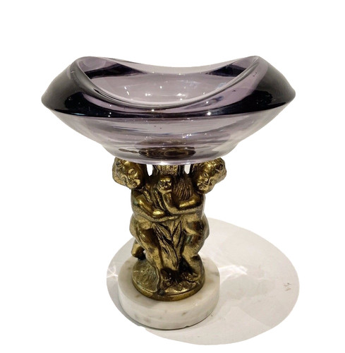 Vtg regency amethyst glass - regency,