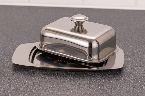 Butter dish stainless steel - butter,