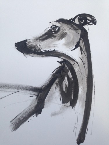 Original signed ink sketch - signed,