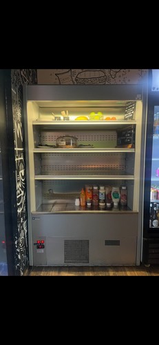 Open food display - open,