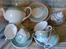 Churchill Jeff Banks Ports of Call Kabul  part  tea set for 6 