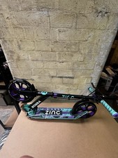 Zinc Verge Pro folding scooter With Blue And Purple Paint And Back Brake