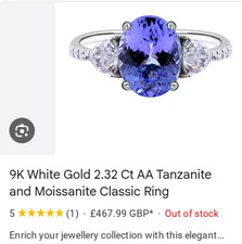 TJC 9ct gold Genuine AA Oval