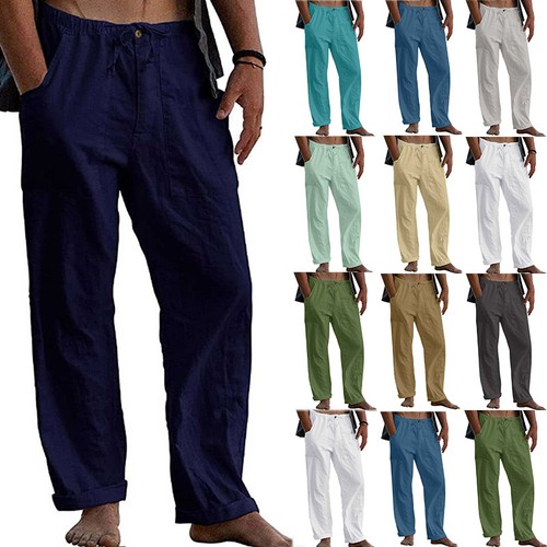 Mens cotton linen - mens, harem