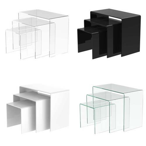 Acrylic nesting plinths - acrylic,