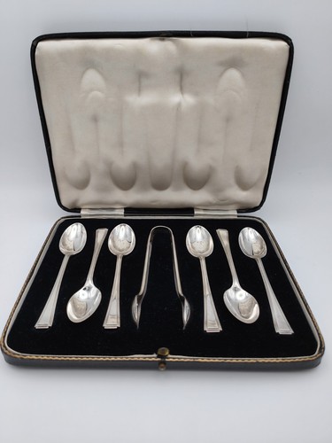 Cased set sterling silver - set,
