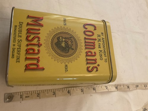 Vintage colman mustard tin - vintage,