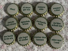 12 bottle caps chapas cerveza Hohenthanner bottle caps 2025 unused