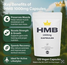 HMB CAPSULES 250 x 1000MG   AMINO ACIDS   -STRENGTH  WORKOUT BUY 3 GET 1 FREE