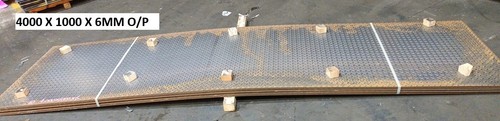 Chequer plate durbar - plate, steel