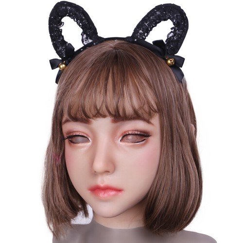Male female silicone masks - female,