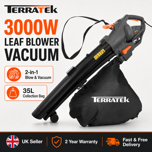 Terratek leaf blower vacuum - blower,