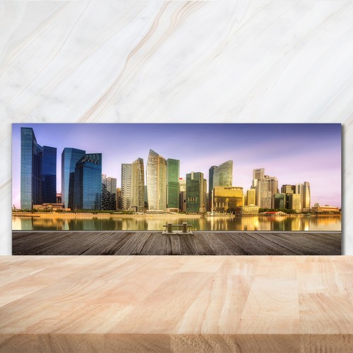 Kitchen glass splashback - kitchen,