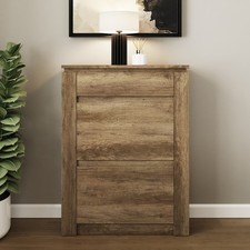 Canyon Oak Shoe Cabinet Grey