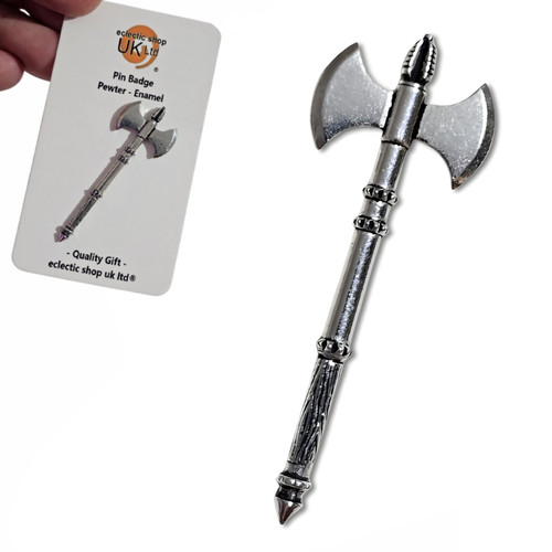 Roman axe pin badge pewter - roman,