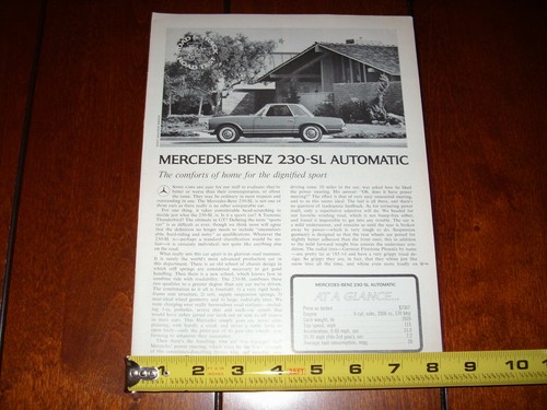 1964 mercedes benz 230 - benz, sl
