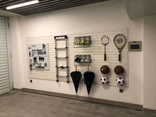 Wall panel Groovewall/Slatwall White PVC Panel/Retail/Shop/Museum Display/Garage