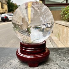 Fire Polished transparent Crystal Sphere - 40mm Crystal Ball  - 6LB