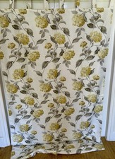 FABULOUS ORIGINAL LAURA ASHLEY HYDRANGEA CAMOMILE VERY LONG CURTAINS/ TIEBACKS