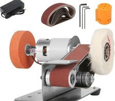 Bench Mini Electric Belt Sander Polisher Grinding Sharpening tool Machine UK